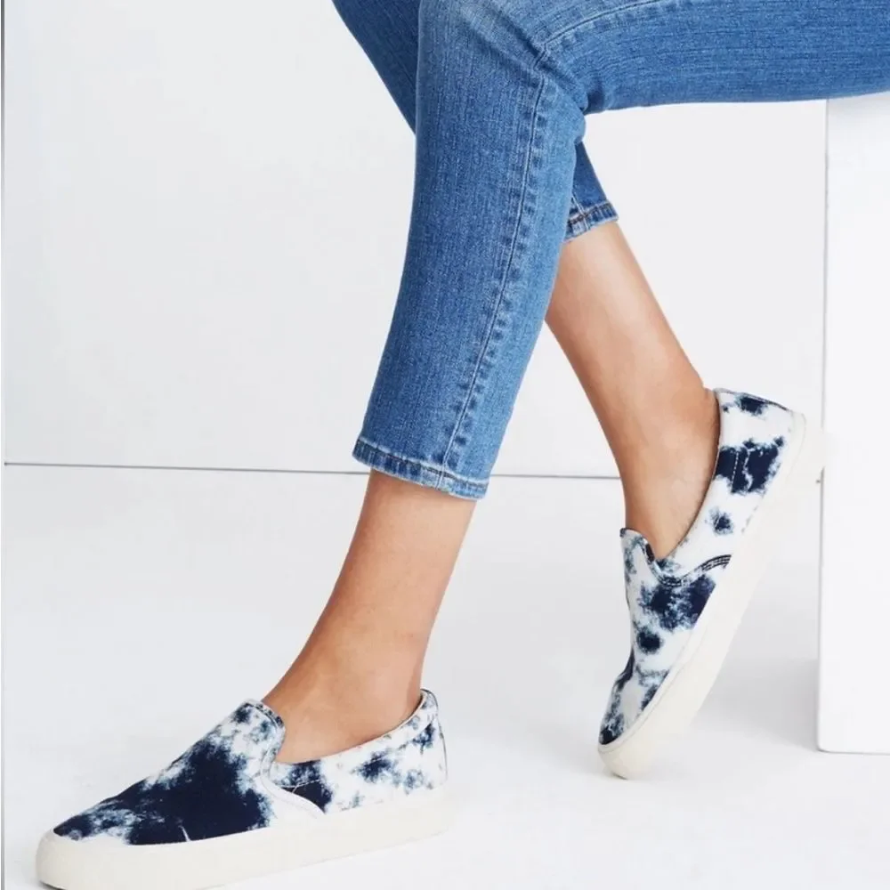 Madewell Sidewalk Tie Dye Slip-On Sneakers shoes NWOT Size 7.5